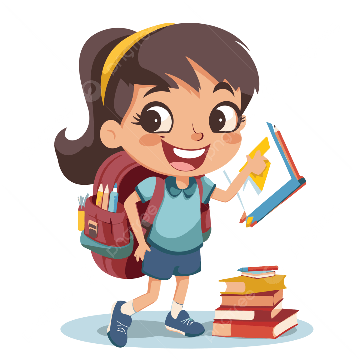 pngtree happy student vector png image 11053646
