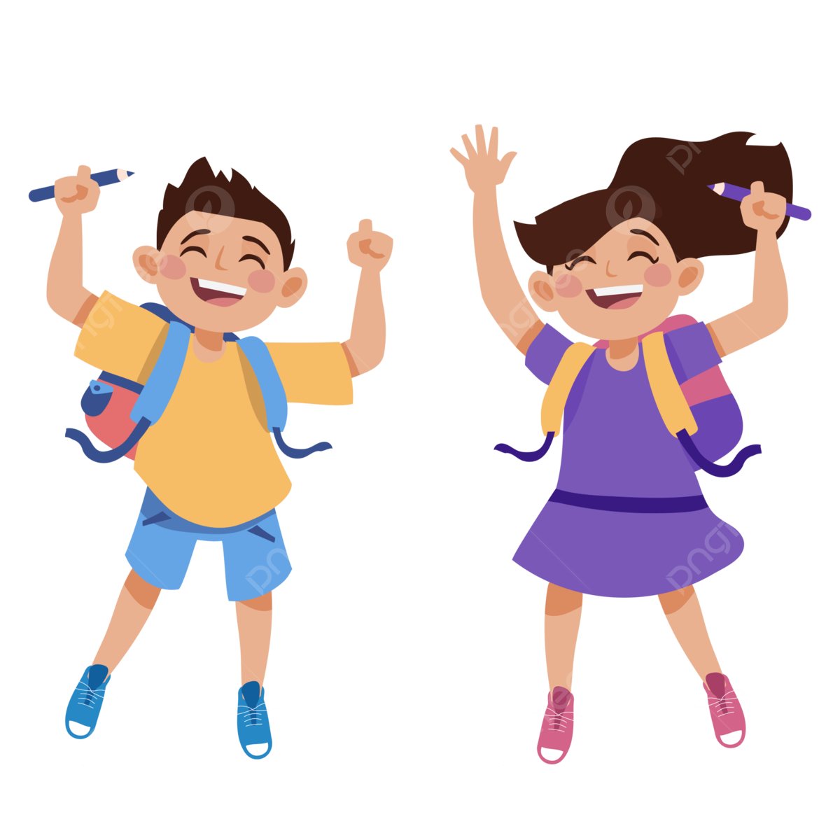 pngtree happy students picture image 3125251